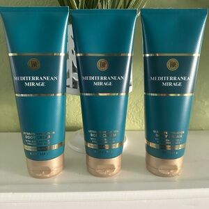 Bath & Body Works Mediterranean Mirage Teal and Gold Cream X3